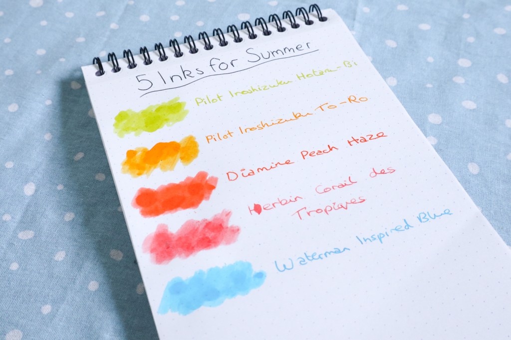 5 Inks for&nbsp;Summer