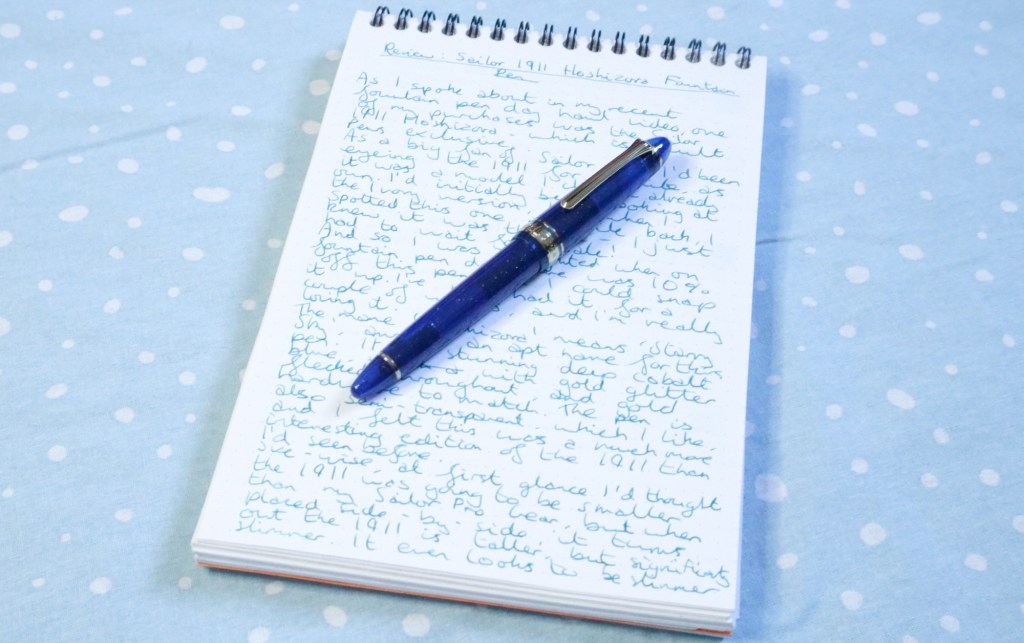 Review: Sailor 1911 Hoshizora Fountain Pen